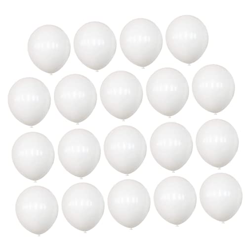 WESIEVYA 100 Stück Weiße Latex Luftballons Hochzeitsballons Set Für Weiße Mottoparty Partyballons Für Dekoration Geburtstag Und Feiern Ideale Luftballons Für Festliche Anlässe von WESIEVYA