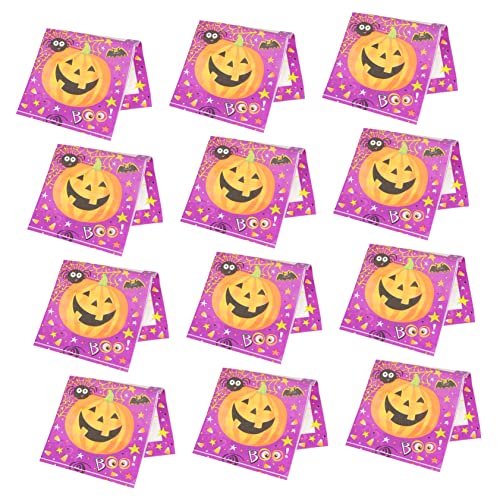 WESIEVYA 100St Kürbis-Servietten Halloween-Decoupage Servietten für Partyzwecke halloween decorations halloweendekorationen geschirrtücher dekorative Partyservietten Tischdeko für Partys von WESIEVYA