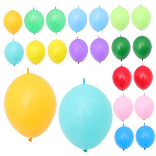 WESIEVYA 100st Schwanzballon Dekorative Luftballons Partydekorationen Geburtstagsfeier Ballon Schnell Verbindbare Luftballons Hochzeitsballon-kit Luftballons Verbinden Latexballons Emulsion von WESIEVYA