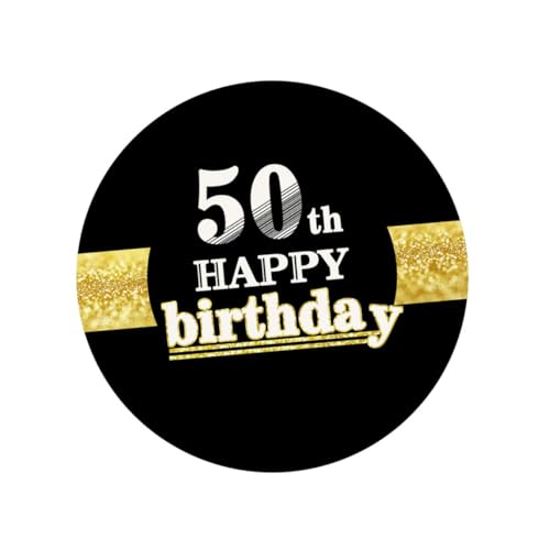 WESIEVYA Happy Birthday Aufkleber Mit 50 Geburtstag Buchstaben Für Geburtstagsfeiern Party Dekoration Sticker Für Eine Unvergessliche Feier von WESIEVYA