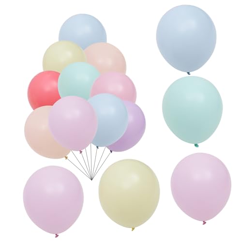 WESIEVYA 120St bunte Partyballons event hochzeitslaken ballongas helium ballon party sachen celebrations Buntes Partyzubehör Geburtstag Luftballons bunte Latexballons Gedenkballons Emulsion von WESIEVYA