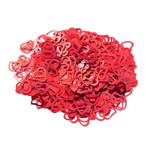 WESIEVYA 15g Herz Konfetti Für Romantische Tischdekoration Rote Herzchen Für Hochzeiten Geburtstagsfeiern Und DIY Events Ca Table Confetti Decor von WESIEVYA