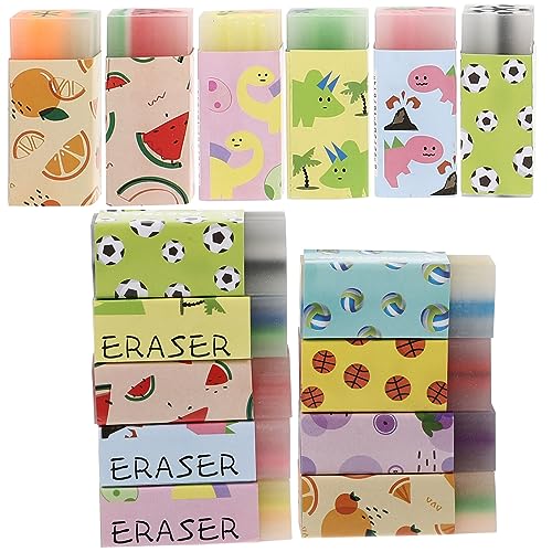 WESIEVYA 15St Radiergummi Kind Reinigungsspielzeug Mini Block Spielzeug reinigen erasers for cute stationary schul sachen cauchtisch cautsch kleine Schulzubehör PVC Colorful von WESIEVYA