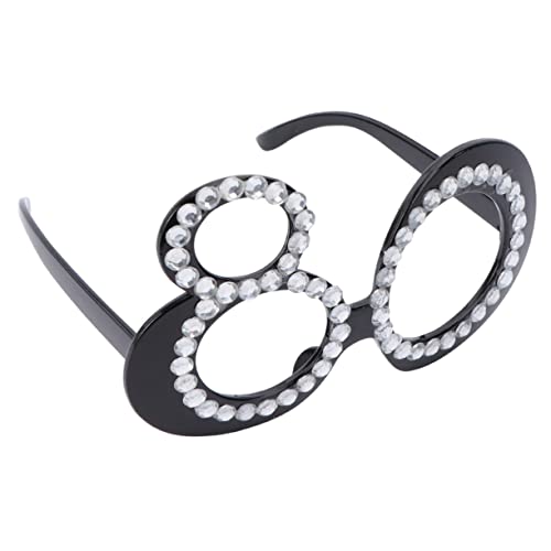 WESIEVYA 1Stk Gläser lustige brillen witzige brillen Strass-Party Geburtstagsparty-Foto-Requisite hochzeitsgeschenke gastgeschenke hochzeit digitale Brille Geburtstagsparty-Brille Plastik von WESIEVYA