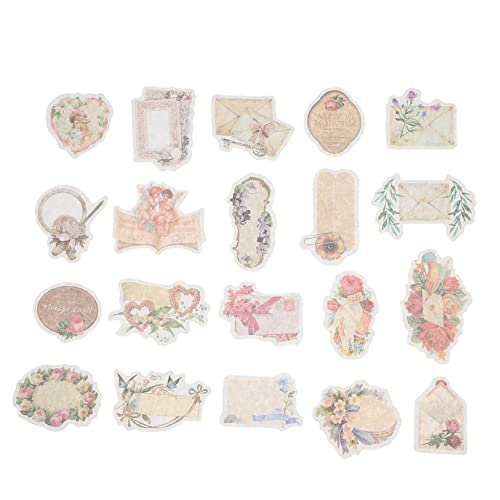 WESIEVYA 2 Kisten Material dekorative Aufkleber Scrapbook-Blumenaufkleber basteln Sie dekorative Aufkleber Scrapbooking Sticker Scrapbook Stickers Papieraufkleber Notebook-Aufkleber von WESIEVYA