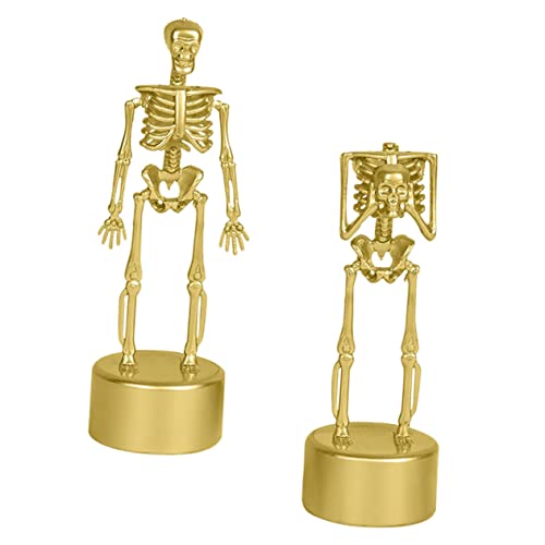 WESIEVYA 2 Stück Halloween Skelett Figuren Gruselige Tisch Sammelfiguren Für Halloween Deko Party Ornament Für Kinder Und Erwachsene Ideal Für Halloween Feiern Und Dekoration von WESIEVYA