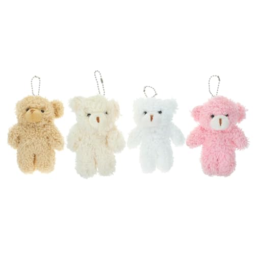 WESIEVYA 20 STK Plüschbär Mini-Bärenpuppen Mini-Geldbörse Plüschanhänger für Rucksäcke Kleiner Bär Stitch+Kuscheltier lauch Kuscheltier Kuscheltier-Anhänger süße Plüsch-Schlüsselanhänger von WESIEVYA