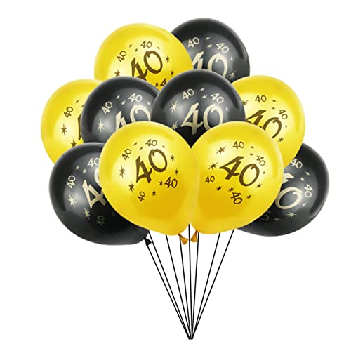 WESIEVYA 40 Zahlen Luftballons Latex Ballons Und Kreative Dekoration Für Geburtstagsfeiern Und Partys Perfekte Geburtstag Deko Für Ihre Feierlichkeiten von WESIEVYA