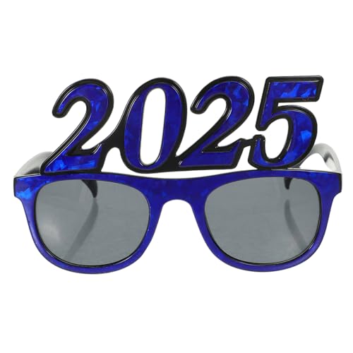 WESIEVYA 2025 Brillengestell mit Abschlussfeier Brille Fotokabinen-Requisiten für das neue Jahr Partyzubehör faschingsbrille Kostümzubehör für das neue Jahr Anzahl Brillen Stk von WESIEVYA