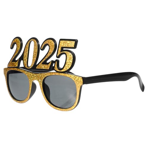 WESIEVYA 2025 Silvester Brille Frohes Neues Jahr Dekorationen Neuartige Sonnenbrille Party-sonnenbrille Partybrillen Für Das Neue Jahr Neujahrsparty-brille Abschlussbrille 2024 Brillen Stk von WESIEVYA