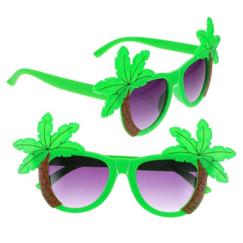 WESIEVYA 2St lustige Brille faschingsbrille karnevalsbrille partybrillen spassbrillen Brillen im hawaiianischen Stil dekorative Partygläser Sonnenbrille Partyzubehör Leichte Partybrille Abs von WESIEVYA