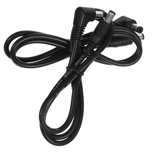 WESIEVYA 2st Effektor-gleichstromversorgung Effektor-stromversorgung Stecker-zu-stecker-patchkabel Kabel Für Elektrische Gitarre Adapter-netzkabel Effektorkabel Dc-adapterkabel Pvc Black von WESIEVYA