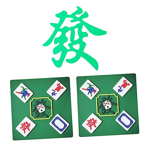 WESIEVYA 3 Stk Kuchendekoration Chinesische Mahjong-Würfel simulierter Mahjong-Kuchen ziert the wedding party hochzeitsparty Geburtstagstorte schmücken Geburtstagstorte Mahjong schmückt von WESIEVYA