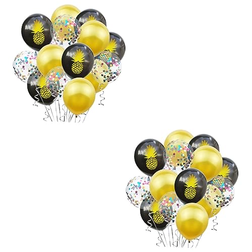 WESIEVYA 30 Stk Ballons bedrucken pailletten sequin hochzeitsdeko gebutagsdeko party dekoration balloons hochzeitdeko balons hochzeits dekoration luftballone hawaiianische Partyballons von WESIEVYA