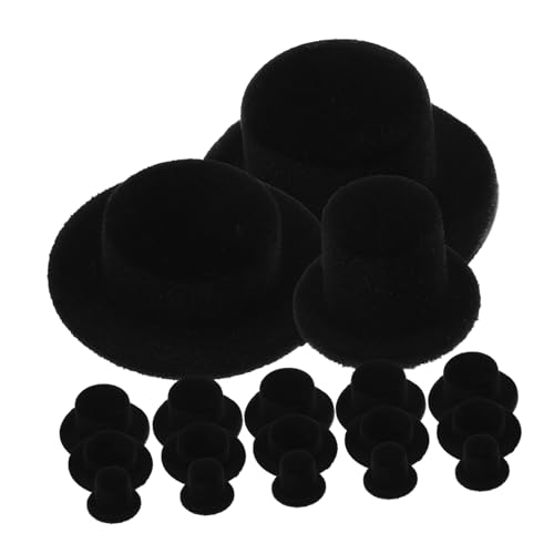 WESIEVYA 30 Stück Mini-Zylinder Schwarz Zum Basteln Dekoration Partyzubehör Puppenhut Weihnachtsdeko WESIEVYA 30 Stück Mini-Zylinder Schwarz Zum Basteln Dekoration Partyzubehör Puppenhut Weihnachtsdeko von WESIEVYA
