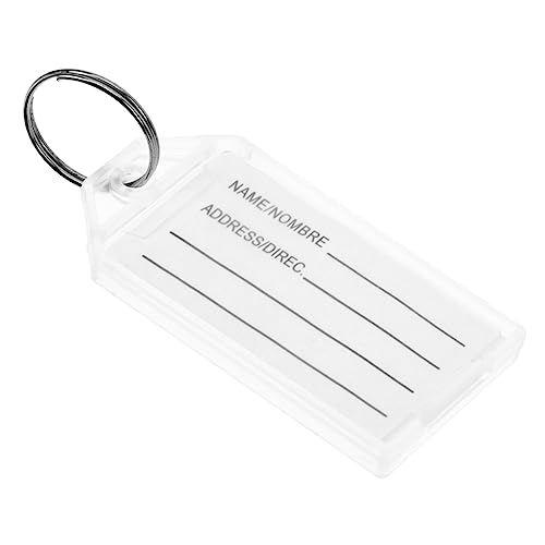 WESIEVYA 30st Kategorie Schlüsselanhänger Id-tags-etiketten Hotel-schlüsselanhänger Reise-tag Leere Etiketten Schlüssel-id-label-tags Schlüsseletiketten-tags Nummernschilder Papier Weiß von WESIEVYA