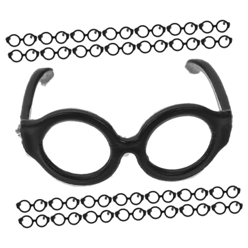 WESIEVYA 30st Puppenbrille Entzückende Mini-Brille Brillen Zum Anziehen Der Puppe Puppengläser Zur Dekoration Puppe Verkleiden Zubehör Lustige Brillendekore Dekorative Glasdekore Plastik von WESIEVYA