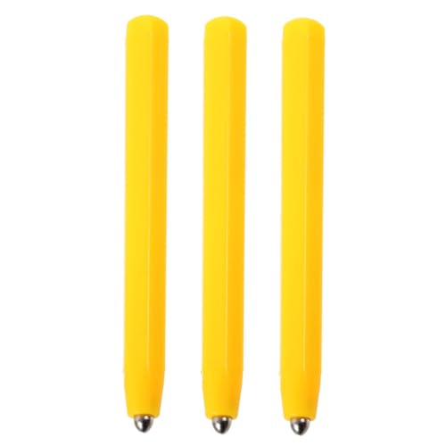 WESIEVYA 3St magnetischer Zeichenbrettstift Zeichenstift Ersatz-Eingabestift magnetisch Zeichenbrett Stift Schreibtafel Stift Stifte für Magnettafeln Austausch des Magnetstifts Abs Yellow von WESIEVYA