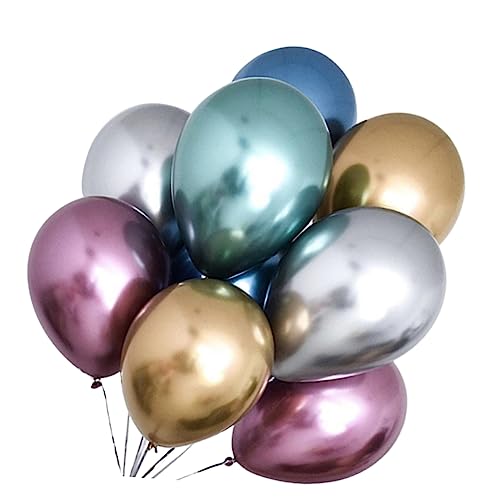 WESIEVYA 40 Stück Verdickte Latex Metallic Luftballons Gemischten Farben Perfekte Dekoration Für Geburtstags Und Hochzeitsfeiern Ideal Für Luftballon Girlanden Und Kreative von WESIEVYA