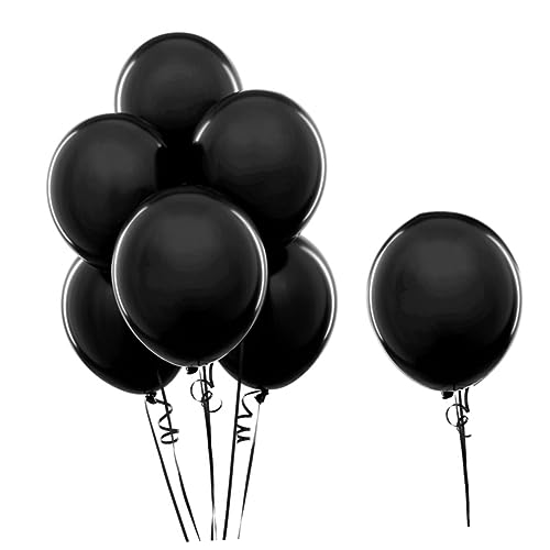 WESIEVYA 50 Stück Weißer Und Schwarzer Latex Perlglanz Ballons Für Hochzeitsfeier Dekoration Ideal Für Festliche Anlässe Ballonständer Und Luftballon Girlanden Geeignet von WESIEVYA