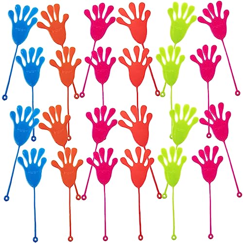 WESIEVYA 50Pcs Klebrige Palms Klebrige Handspiele Klebrige Hände Für Partyversorgungen Dehnbare Hände Kleber Händebevorzugungen Gleistische Stiffige Hands Foteilung Forteile Klaste von WESIEVYA