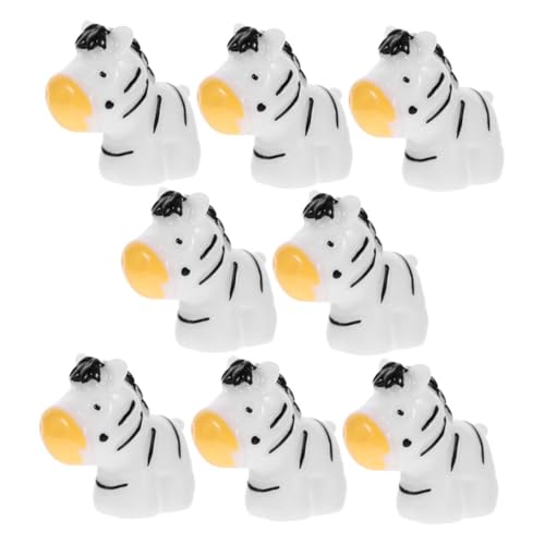 WESIEVYA 8 Stück Zebra-partygeschenke, Miniatur-Spielzeug, Mini-Zebra-Figuren, Zebras, Miniatur-Figuren, Kleine Harzfiguren, Zebra-tischdekorationen von WESIEVYA