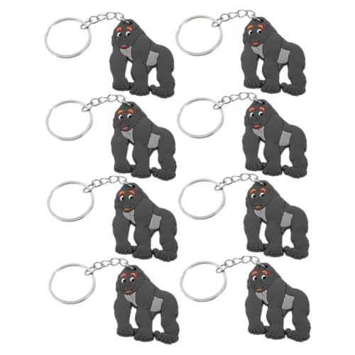 WESIEVYA 8st Orang-utan-schlüsselanhänger Modischer Schlüsselanhänger Gorilla-taschenanhänger Gorilla Schlüsselanhänger Charms Schlüsselanhänger-charm Geburtstags-tier-gastgeschenk Metall von WESIEVYA