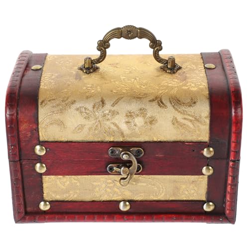 WESIEVYA Aufbewahrungsbox Aus Holz, Kleine Retro Schatztruhe, Reise Schmuckschatulle, Vintage Schatztruhe, Schmuck Organizer Etui, Schmuck Aufbewahrungskoffer, Große Kapazität, WESIEVYA Aufbewahrungsbox Aus Holz, Kleine Retro Schatztruhe, Reise Schmuckschatulle, Vintage Schatztruhe, Schmuck Organizer Etui, Schmuck Aufbewahrungskoffer, Große Kapazität, von WESIEVYA