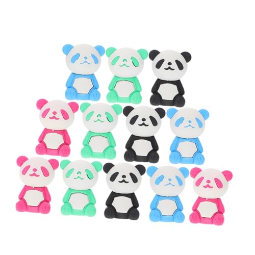 WESIEVYA Cartoon Panda Radiergummi Set Für Lustige Gummis Zufälligen Farben Für Schule Und Basteln Tierische Schulstationery Und Für von WESIEVYA