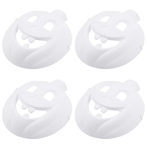 WESIEVYA Kindermasken Zum Bemalen Maske Halloween Diy Weiße Papiermaske Für Blanko Halloween Kürbis Masken Zum Ausmalen Handmalerei Bastelmaterial Für Halloween Dekoration Und Kreative Aktivitäten von WESIEVYA