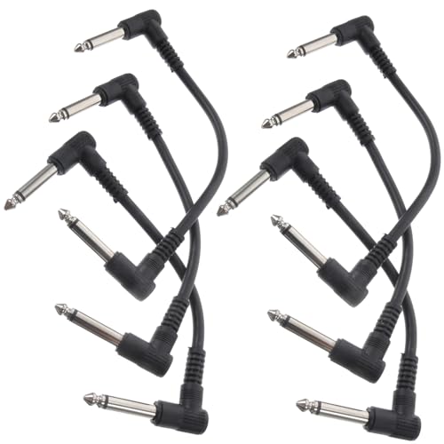 WESIEVYA Gitarren Patchkabel Klinkenstecker 30cm Audio Kabel Für E Gitarre Und Bass Effektpedale Musikinstrument Zubehör Für Störungsfreien von WESIEVYA