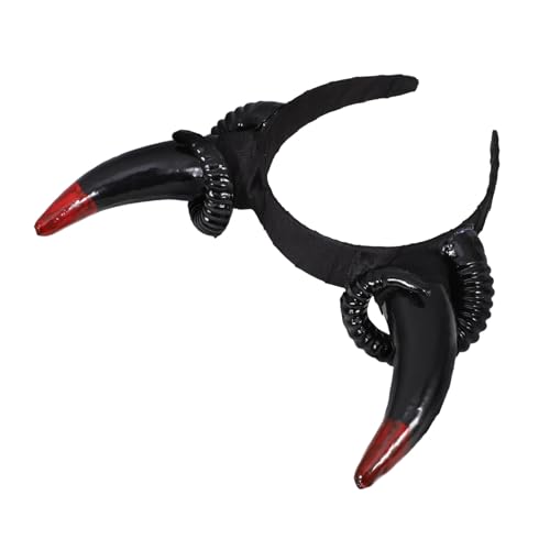 WESIEVYA Halloween Horn Stirnband Stirnbänder Für Mädchen Horn Stirnband Für Halloween Horn Stirnband Für Cosplay Horn Stirnbänder Für Frauen Festival Hörner Haarband Cosplay Hörner von WESIEVYA