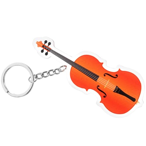 WESIEVYA Klassischer Violoncello Schlüsselanhänger Aus Hochwertigem Musikinstrument Anhänger Für Musikliebhaber Vintage Schlüsselring Für Musiker Und Musikfans von WESIEVYA