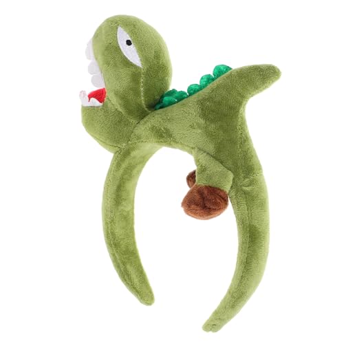 WESIEVYA Kreatives Dinosaurier Stirnband Für Lustiger Dino Haarreif Für Partys Karneval Und Halloween Grünes Cosplay Accessoire Für Kleine Dinosaurier Fans von WESIEVYA