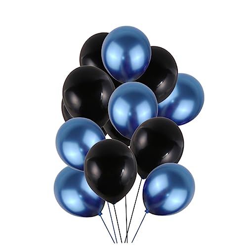 WESIEVYA Latex Ballon Set Für Feste Und Partys 6 Dunkelblaue Und 7 Schwarze Ballons Ideal Für Geburtstagsfeiern Hochzeiten Und Veranstaltungen von WESIEVYA