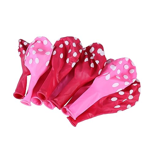 WESIEVYA Polka Dot Latexballons Rosarot Und Pink Für Hochzeits Und Geburtstagsdekoration Partyballons Für Festliche Anlässe von WESIEVYA