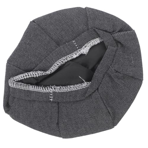 WESIEVYA Puppenhut Kappen Modepuppen Miniaturhüte Basteln Mini-puppenhüte Austauschbare Mini-hüte Hut Für Minihauspuppe Deko-mütze Für Puppen Zarte Kleine Hüte Mini-Hut Dark Grey Polyester von WESIEVYA