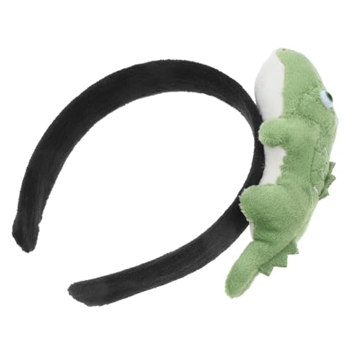 WESIEVYA Süßes Krokodil Cosplay Stirnband Party Kopfschmuck Plüschtier Stirnband Air Hoop Kopfbedeckung Cartoon Stirnband Photo Booth Prop von WESIEVYA