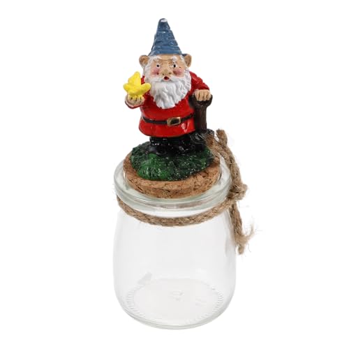 WESIEVYA Weihnachtsdekorationen Weihnachtsgläser Weihnachts-bonbonglas Weihnachtskeksdosen Süßigkeitenglas Bonbonglas Für Den Schreibtisch Befüllbarer Kugelschmuck Gnome-keksdose Harz von WESIEVYA