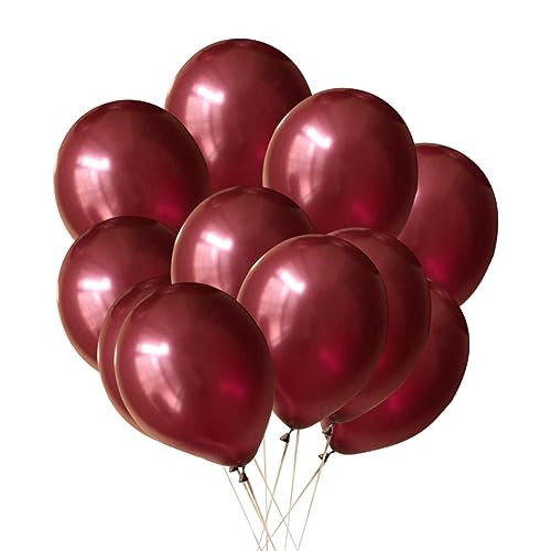 WESIEVYA Weinrote Latexballons Helium Ballons Für Hochzeiten Geburtstagsfeiern Und Valentinstagsdekoration Runde Ballons Für Festliche Anlässe von WESIEVYA