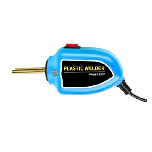 Auto-Stoßstangen-Reparaturmaschine, 100 W, Kunststoff-Schweißgerät, Lötkolben, Klammern, Werkzeugsatz For Stoßstangenreparaturen Und PVC-Löten(Blue,Welder X200pcs Nails) von WESLNN