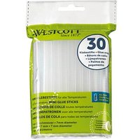 WESTCOTT Heißklebesticks mini transparent, 30 St. von WESTCOTT