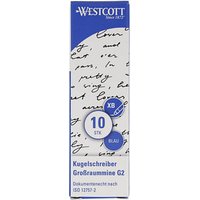 WESTCOTT Kugelschreiberminen XB blau, 10 St. von WESTCOTT