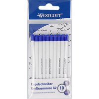 WESTCOTT Kugelschreiberminen XB blau, 10 St. von WESTCOTT