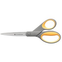 WESTCOTT Papierschere TITANIUM Super grau-gelb 21,0 cm von WESTCOTT