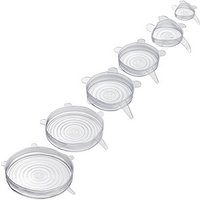 WESTMARK Frischhaltedeckel-Set Silikon Round transparent, 6 St. von WESTMARK