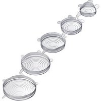 WESTMARK Frischhaltedeckel-Set Silikon transparent, 1 Set von WESTMARK