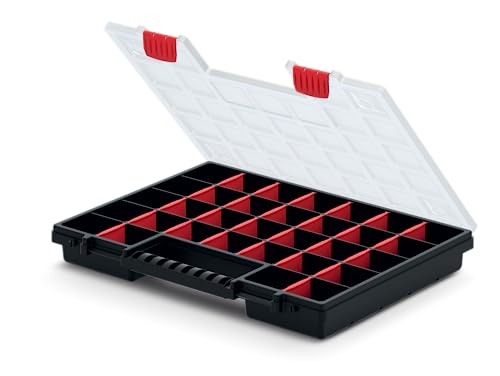 6x Sortimentskasten Werkzeugkiste Organizer SET 6 Stück Sortierbox NORS Kleinteilemagazin Sortierkasten Werkzeugbox mit Fächer individuell einteilbar für Kleinteile von WET-ART