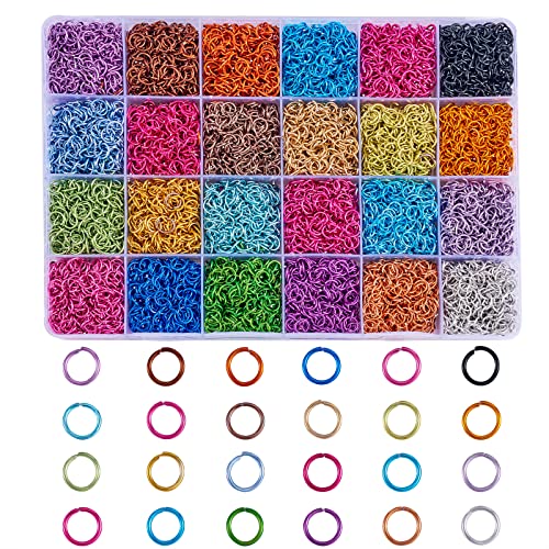 WEWAYSMILE 2040 Stück 10 mm geteilter Biegering, Biegeringe Offene, Jump Ringe Spaltringe, Für Schmuck Halsketten Armband Anhänger DIY-Handwerk (Gemischte Farbe) von WEWAYSMILE