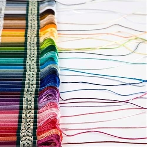 Stickgarn Multicolor Cross Stitch Thread Metallic Cross Stitch Wiring Golden Embroidery Thread DIY Hand Sewing Knitting Embroidery Supply Sticken(15PCS Random Color) von WEbjay